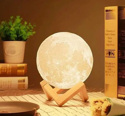 Trending Chargeable LED Moon Light Lamp With Stand – SB FIT